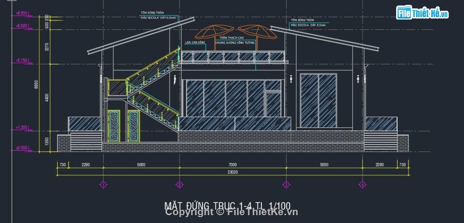 Thiết kế biệt thự,File autocad biệt thự,cad biệt thự,biệt thự sân vườn