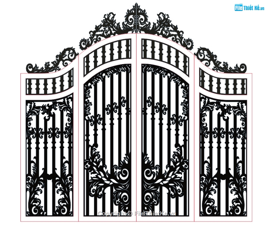 File 2D cổng CNC,File cắt cổng cnc,Mẫu cổng sắt cnc,File CNC cổng 2020