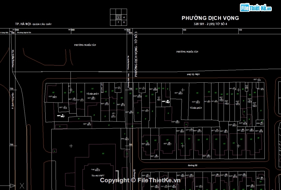 file cad bản đồ phường dịch vọng,Bản đồ địa chính phường Dịch Vọng-VN2000,Bản đồ giải thửa phường Dịch Vọng-VN2000,phường Dịch Vọng-VN2000,Quy hoạch phường Dịch Vọng-VN2000