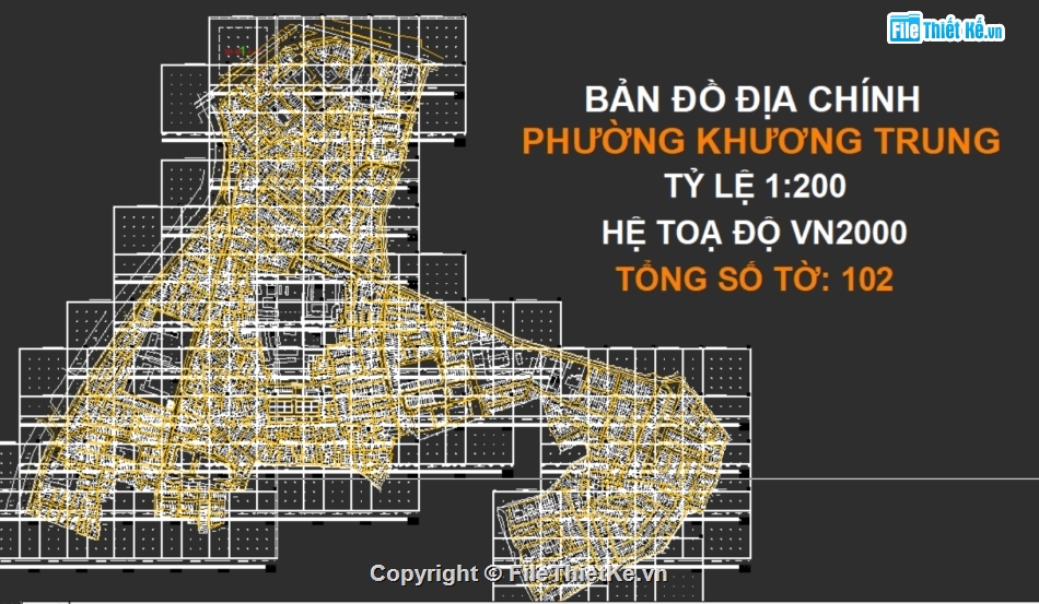 File Cad Bản đồ địa chính phường Khương Trung,Bản đồ địa chính phường Khương Trung-VN2000,Bản đồ giải thửa phường Khương Trung-VN2000,phường Khương Trung-VN2000,Quy hoạch phường Khương Trung-VN2000