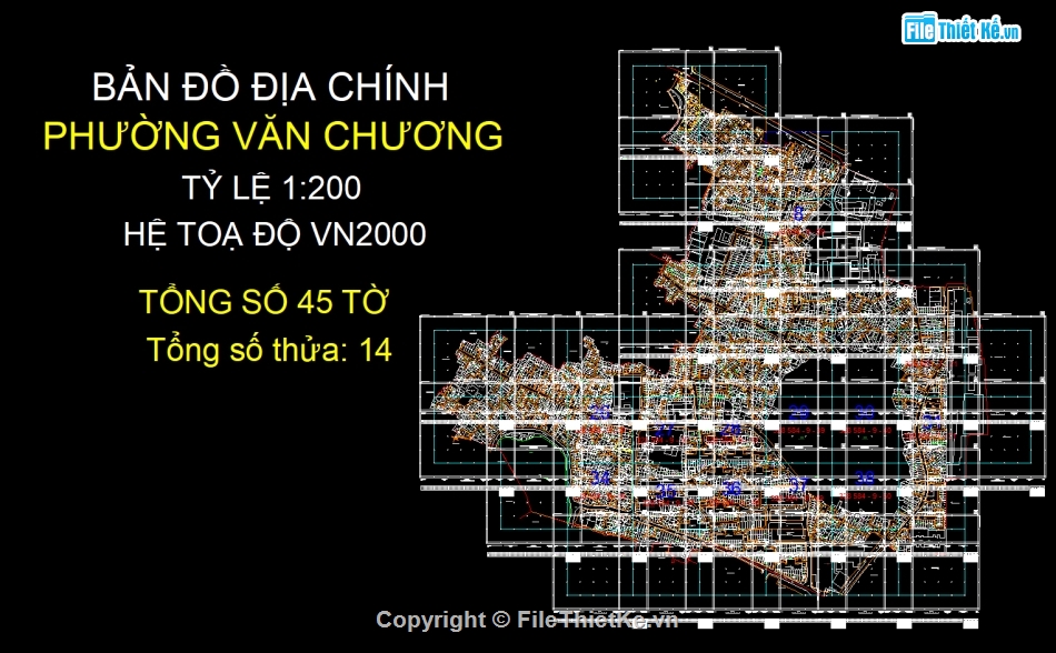 File Cad Bản đồ địa chính phường Văn Chương,Bản đồ địa chính phường Văn Chương - VN2000,Quy hoạch phường Văn Chương - VN2000,Bản đồ giải thửa phường Văn Chương - VN2000,phường Văn Chương - VN2000