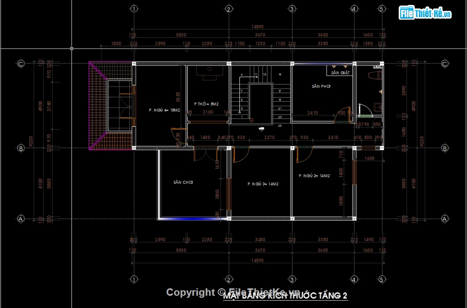 biệt thự mái nhật 2 tầng,Biệt thự 2 tầng 9.22x14.59m,File cad biệt thự 2 tầng,Autocad biệt thự 2 tầng,Biệt thự 2 tầng file autocad