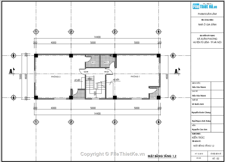 Nhà trọ 6 tầng,Thiết kế nhà trọ 6 tầng,Bản vẽ nhà trọ 6 tầng,nhà trọ 6 tầng 5.2x14.4m,file cad nhà trọ 6 tầng,autocad nhà trọ 6 tầng