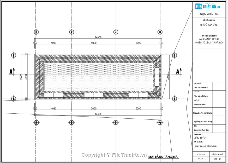 Nhà trọ 6 tầng,Thiết kế nhà trọ 6 tầng,Bản vẽ nhà trọ 6 tầng,nhà trọ 6 tầng 5.2x14.4m,file cad nhà trọ 6 tầng,autocad nhà trọ 6 tầng