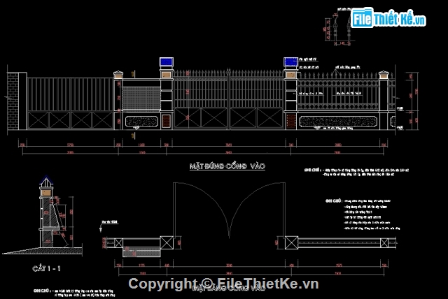 File cad,hàng rào sắt,cổng tường rào,hàng rào