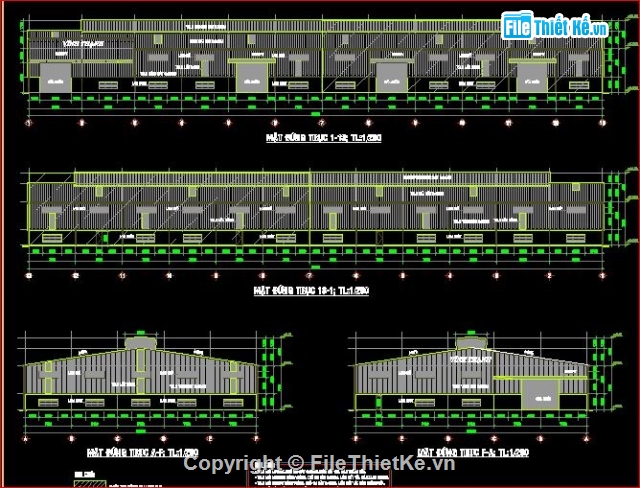 bản vẽ nhà xưởng,Mẫu nhà xưởng đẹp,kiến trúc nhà xưởng,kết cấu nhà xưởng