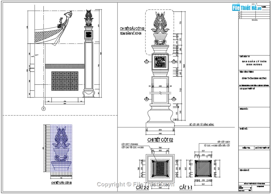 Bản vẽ đình làng,File cad đình làng cổ,file cad đình làng 11.2x18.8m,autocad đình làng,bản vẽ đình làng file cad