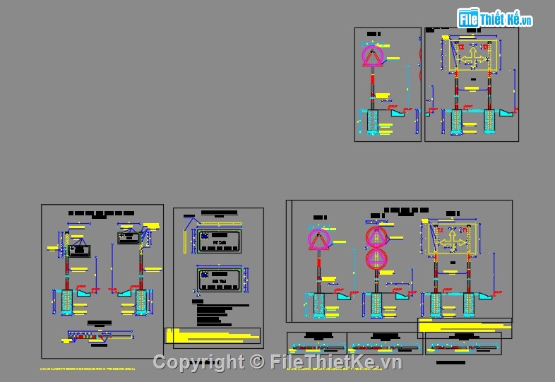 File cad,biển báo giao thông,chi tiết biển báo,File cad biển báo,các loại biển báo giao thông