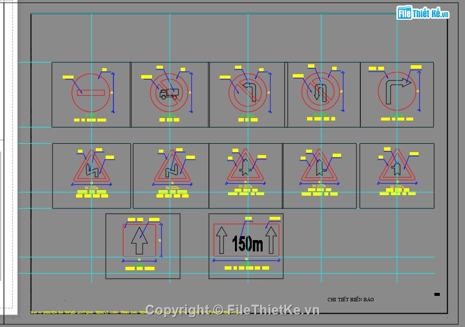 File cad,biển báo giao thông,chi tiết biển báo,File cad biển báo,các loại biển báo giao thông