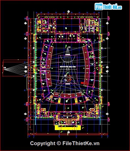 bản vẽ nhà thi đấu phú thọ,nhà thi đấu,nhà thi đấu Phú Thọ