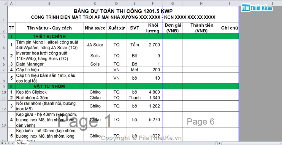 File thiết kế,File cad,thiết kế nhà xưởng,dự toán