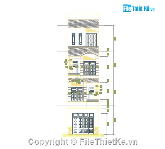 File cad,nhà 4 tầng,1 tầng,điện nhà phố,điện nhà 4 tầng,kết cấu nhà phố