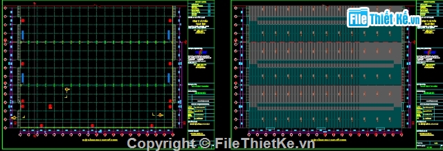 Nhà kho 90x108m,Bản vễ cad nhà kho,Bản vẽ nhà kho full kiến trúc