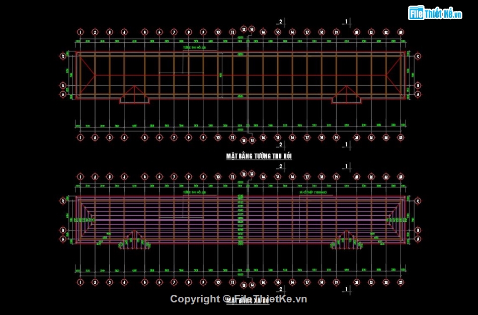 nhà lớp học,lớp học 3 tầng,file cad nhà lớp học