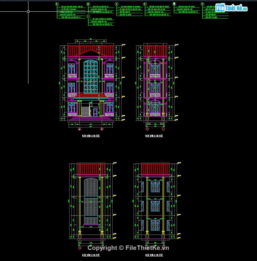 nhà lớp học,lớp học 3 tầng,file cad nhà lớp học