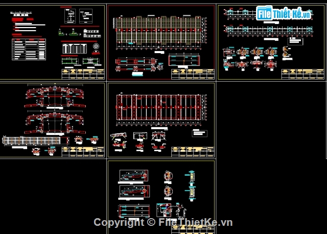 File cad nhà xưởng,cad nhà xưởng,Nhà xưởng 40x136m