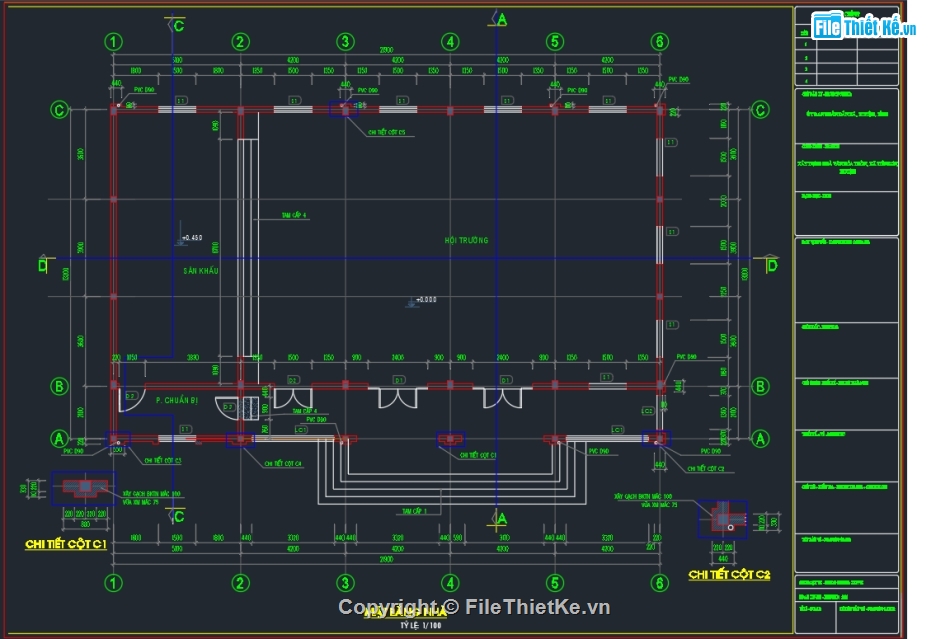 File cad,File thiết kế,nhà văn hóa,nhà đa năng,bản vẽ,bản vẽ full