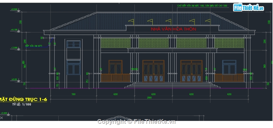 File cad,File thiết kế,nhà văn hóa,nhà đa năng,bản vẽ,bản vẽ full