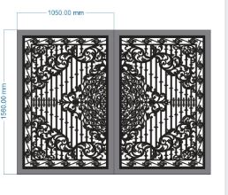 Cổng 2 cánh cnc,file cnc cổng 2 cánh,mẫu cổng 2 cánh