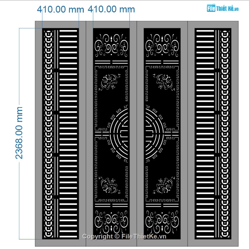 hoa văn cnc,cnc hoa văn cổng 2 cánh,mẫu hoa văn cổng 2 cánh