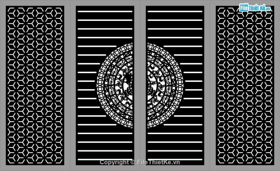 cổng đẹp 4 cánh,file cnc cổng 4 cánh,mẫu cnc cổng 4 cánh