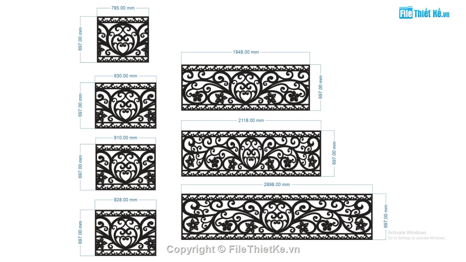 lan can cnc,lan can đẹp,File lan can cnc đẹp,File dxf lan can cnc đẹp