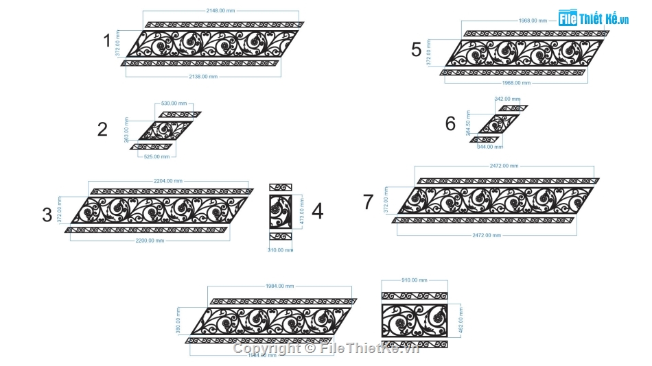 lan can cnc,File lan can cnc đẹp,File dxf lan can cnc,lan can cắt cnc