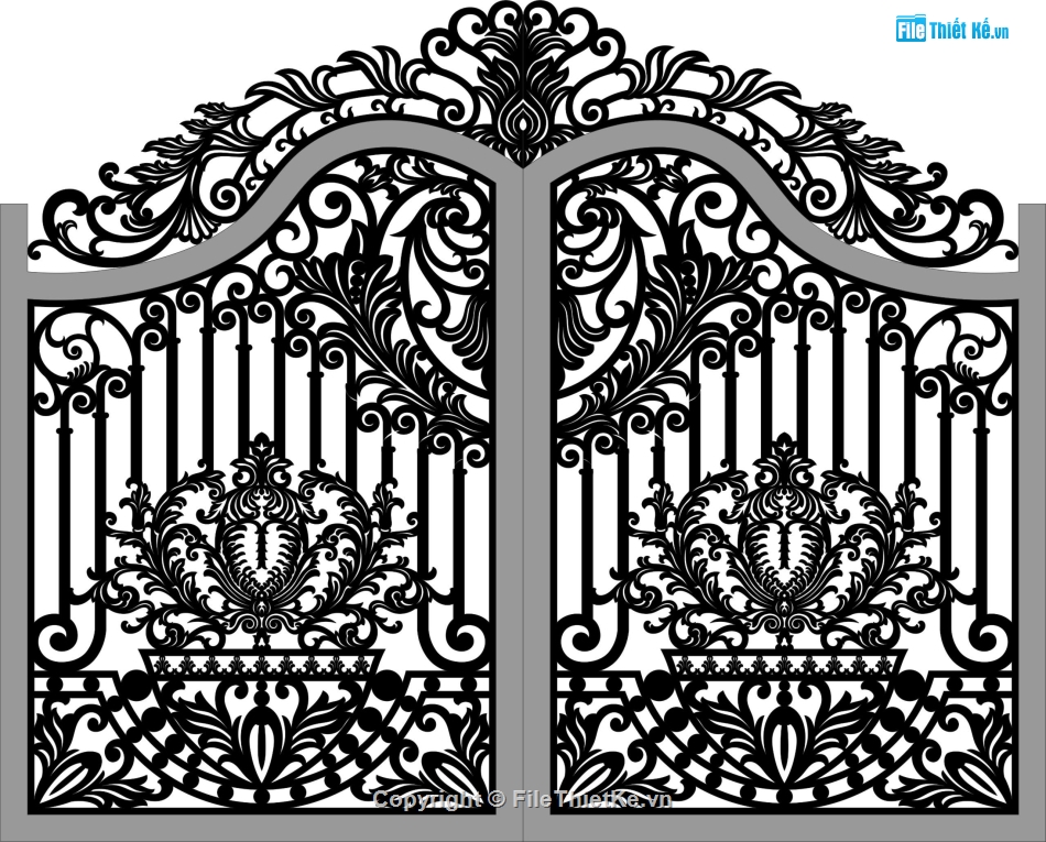 File cổng 2 cánh cnc,mẫu cổng 2 cánh,cnc cổng 2 cánh