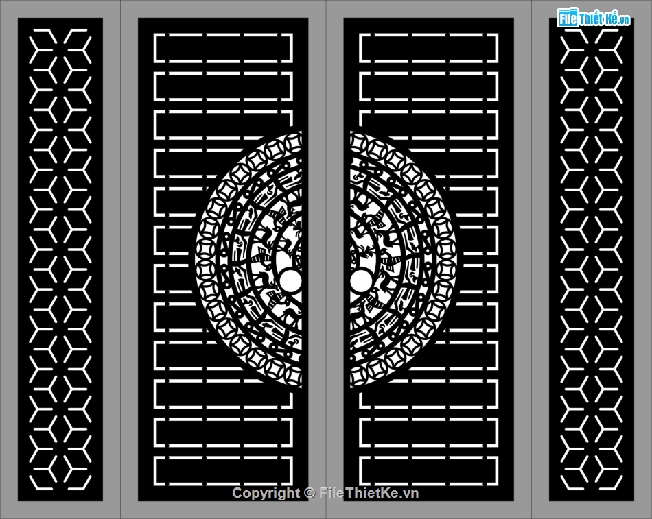 mẫu cổng 4 cánh,file cnc cổng 4 cánh,mẫu cnc cổng 4 cánh