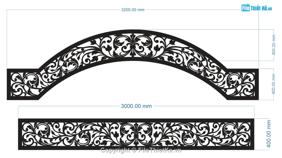 hoa văn vòm cổng,file cnc hoa văn vòm,mẫu hoa văn vòm