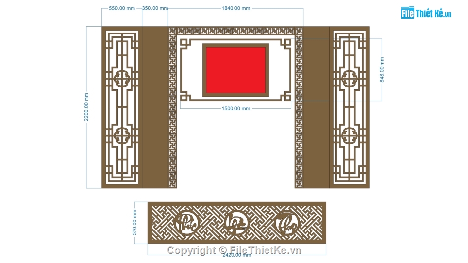 vách phòng thờ,File cad phòng thờ,vách ngăn cnc,file cnc vách ngăn