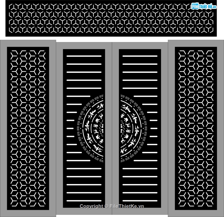 cổng 4 cánh cnc,file cnc cổng 4 cánh,mẫu cnc cổng 4 cánh