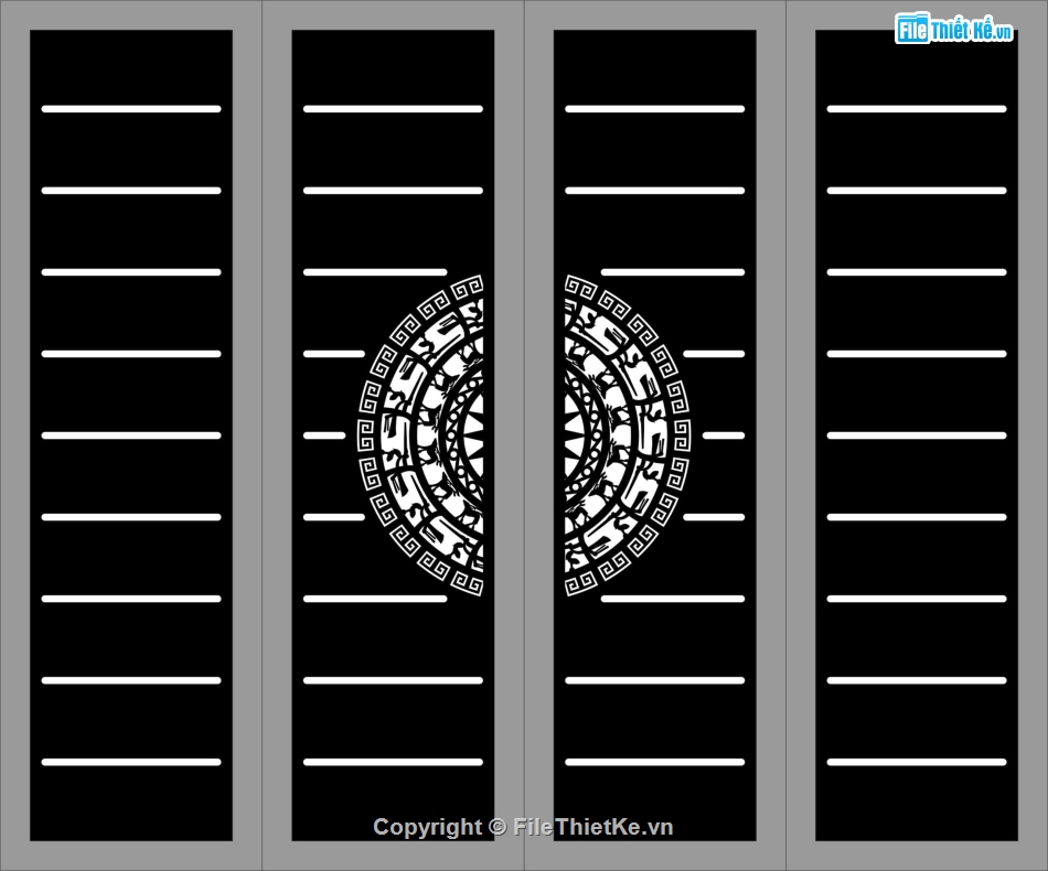 cổng 4 cánh cnc,cổng trống đồng cnc,File cổng 4 cánh,dxf cổng cnc đẹp