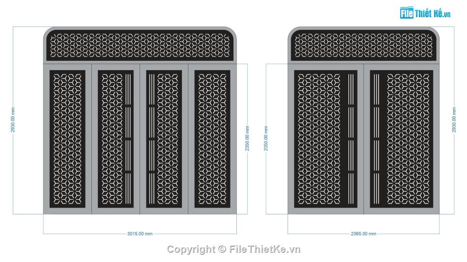 mẫu cổng 4 cánh,cổng 4 cánh cnc,File cổng 2 cánh cnc