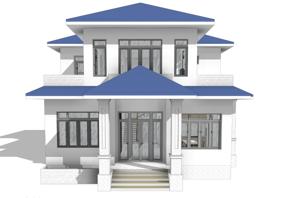 revit biệt thự 2 tầng,kiến trúc biệt thự 2 tầng,revit kiến trúc biệt thự 2 tầng,mẫu biệt thự 2 tầng