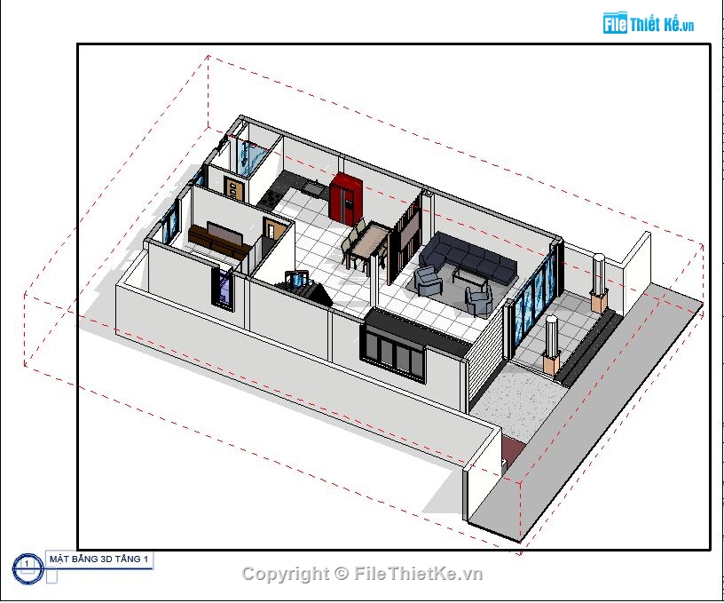 Revit biệt thự 2 tầng 9x15m,Revit biệt thự 2 tầng,biệt thự 2 tầng mái nhật,biệt thự 2 tầng 9x15m