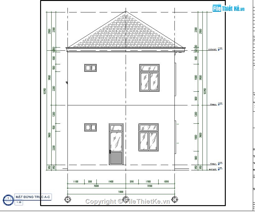 Revit biệt thự 2 tầng 9x15m,Revit biệt thự 2 tầng,biệt thự 2 tầng mái nhật,biệt thự 2 tầng 9x15m