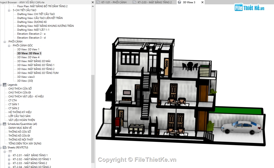 revit nhà phố 2 tầng,nhà phố 2 tầng 1 tum revit,revit nhà phố 9x12m,revit nhà phố