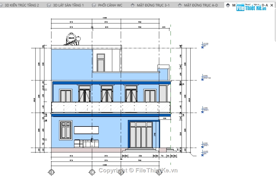 bản vẽ revit nhà phố 3 tầng,file revit nhà phố 3 tầng,Revit nhà phố 3 tầng,revit nhà phố 3 tầng,bản vẽ nhà phố 3 tầng