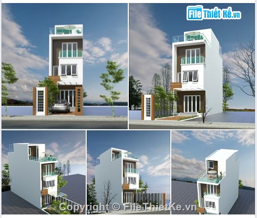 nhà phố 3 tầng su,File su Nhà phố hiện đại,model sketchup nhà phố 3 tầng,File sketchup Nhà phố 3 tầng