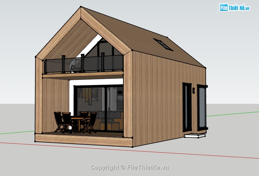 file su nhà nghỉ tạm,model su nhà nghỉ tạm,sketchup nhà nghỉ tạm,model sketchup nhà nghỉ tạm