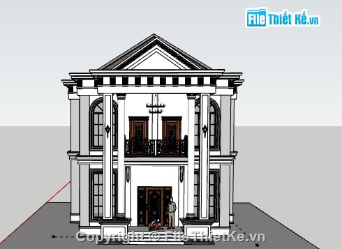 Biệt thự 2 tầng,model su biệt thự 2 tầng,file su biệt thự 2 tầng