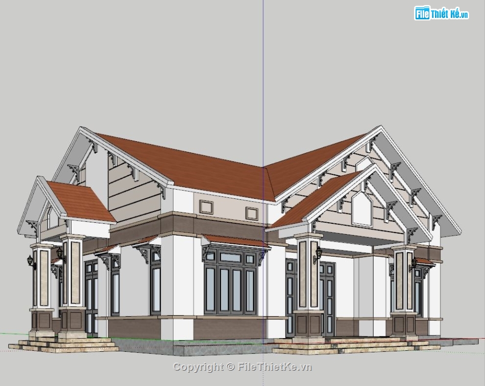 file sketchup biệt thự 1 tầng,Sketchup biệt thự 1 tầng,file sketchup biệt thự mái thái,mái thái 1 tầng file sketchup,sketchup biệt thự 1 tầng,su biệt thự mái thái 1 tầng