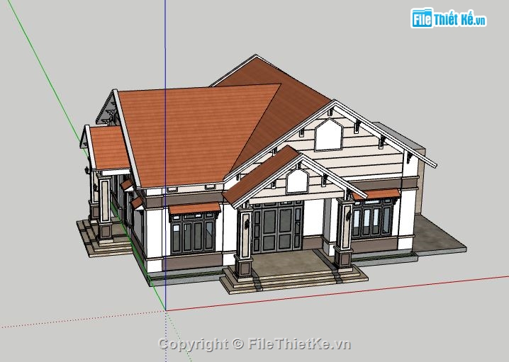 file sketchup biệt thự 1 tầng,Sketchup biệt thự 1 tầng,file sketchup biệt thự mái thái,mái thái 1 tầng file sketchup,sketchup biệt thự 1 tầng,su biệt thự mái thái 1 tầng