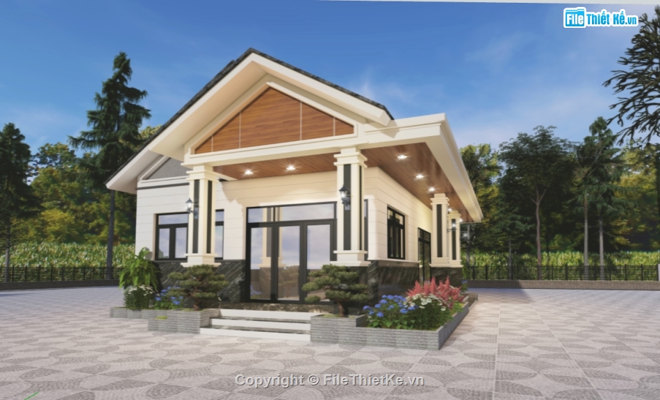 nhà cấp 4,nhà cấp 4 sketchup,sketchup nhà cấp 4,File sketchup nhà cấp 4