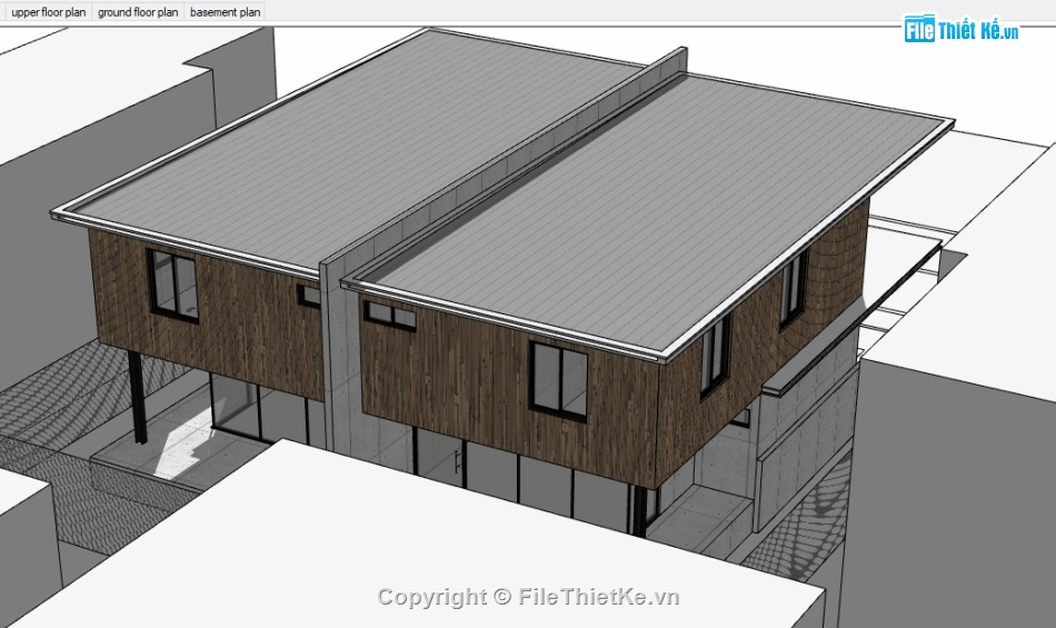 sketchup nhà 2 tầng,model 3d nhà ở 2 tầng,model su nhà phố,file su nhà dân,file 3d nhà ghép gỗ