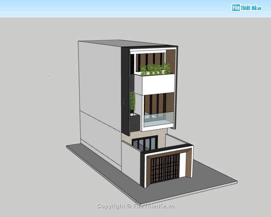 nhà phố 3 tầng,su nhà phố,sketchup nhà phố,su nhà phố 3 tầng,sketchup nhà phố 3 tầng