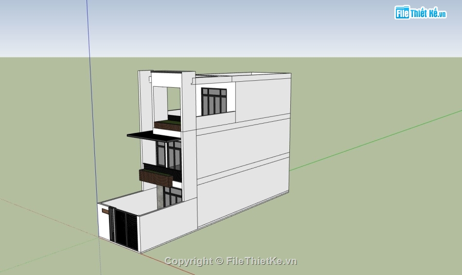 nhà phố 3 tầng,nhà phố hiện đại,phối cảnh nhà phố