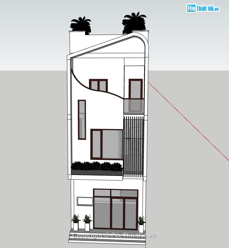 sketchup Nhà phố 3 tầng,file su nhà phố 3 tầng,nhà phố 3 tầng model su,sketchup nhà phố 3 tầng,file sketchup nhà phố 3 tầng