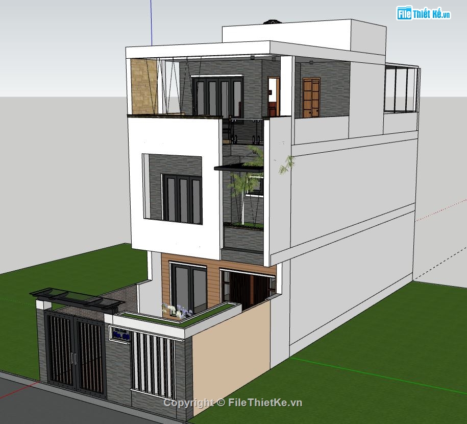 model su nhà phố 3 tầng,model sketchup nhà phố 3 tầng,nhà phố 3 tầng file su,file sketchup nhà phố 3 tầng,nhà phố 3 tầng model su